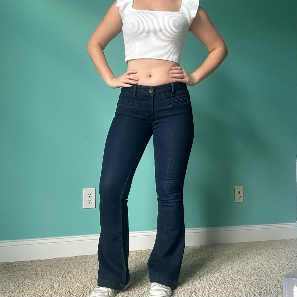 Banana Republic Blue Flare Cut Jeans